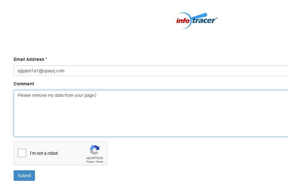 How to Remove Yourself from InfoTracer opt out removal