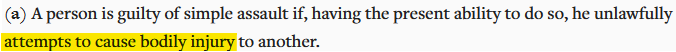 Wyoming - simple assault