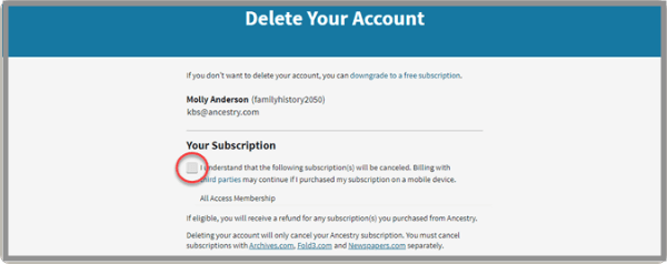 How to Delete Your Ancestry Account