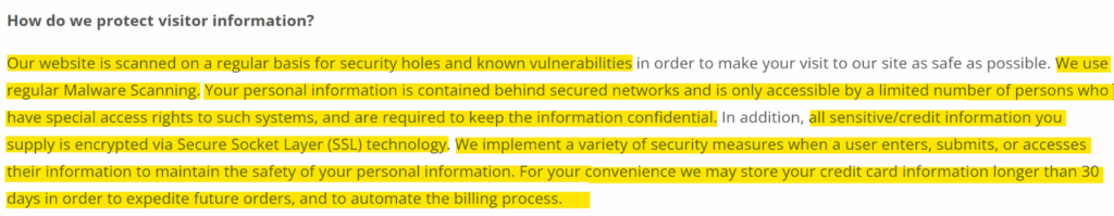 Apex Focus Group "How do we protect visitor information?"