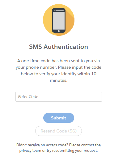 AutoWeb SMS authentication