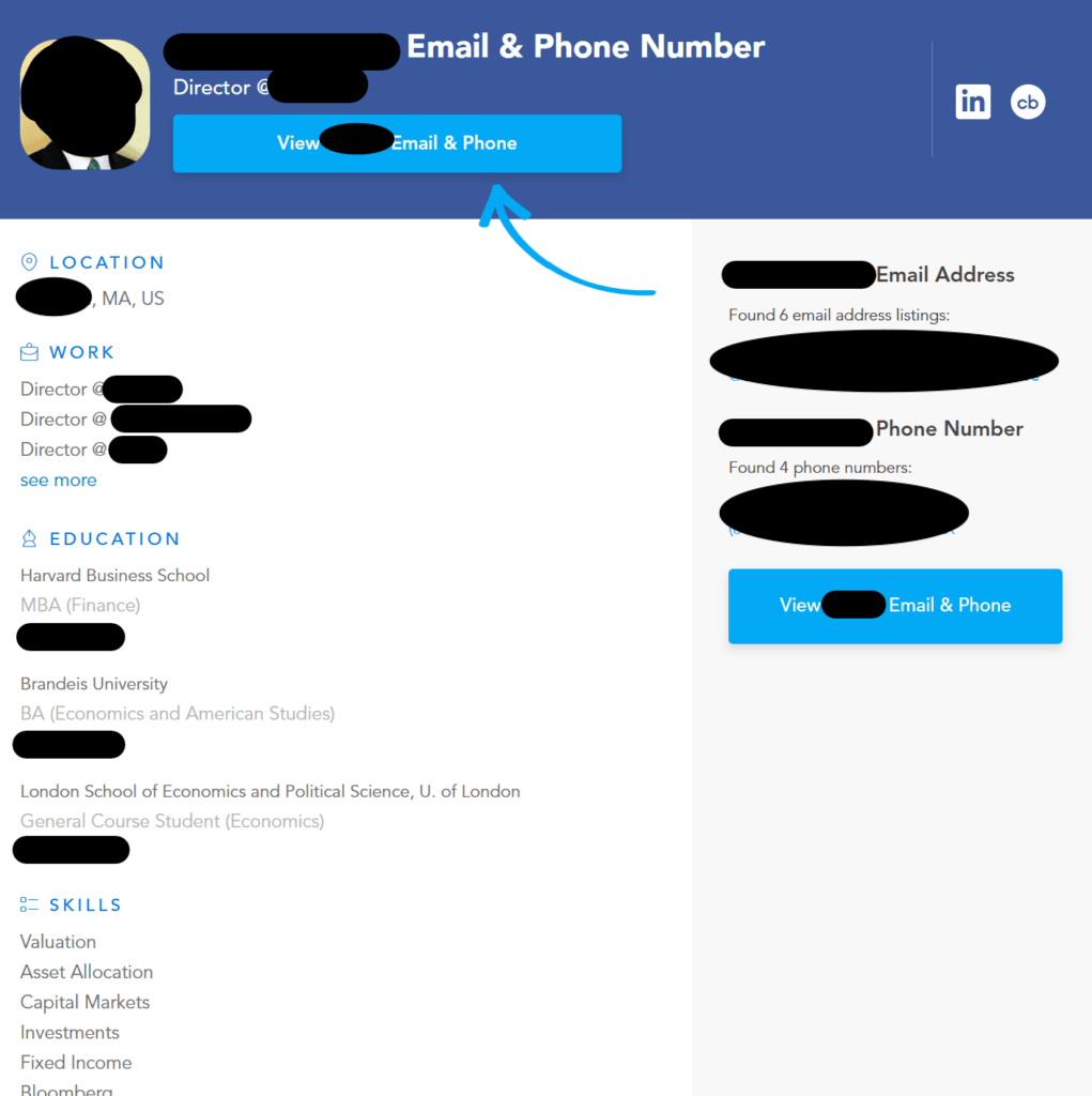 B2B data broker profile