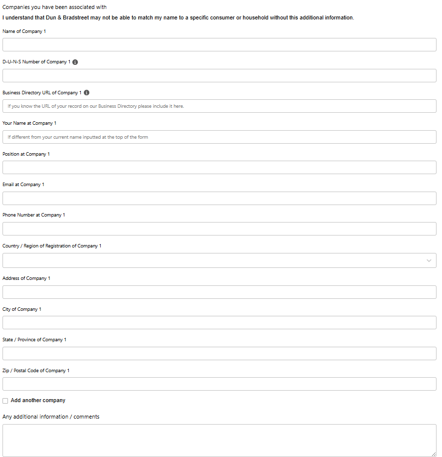 DNBUtility opt out form