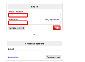 Craigslist log in page