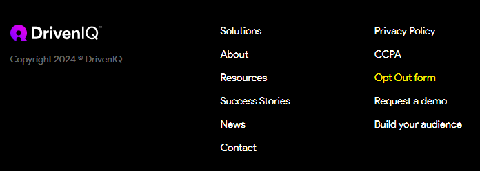 DrivenIQ footer