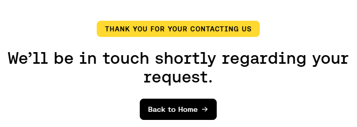 Enigma thank you message