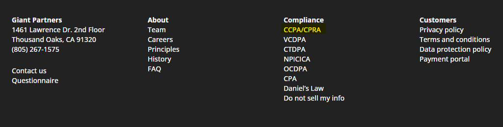 GiantPartners footer