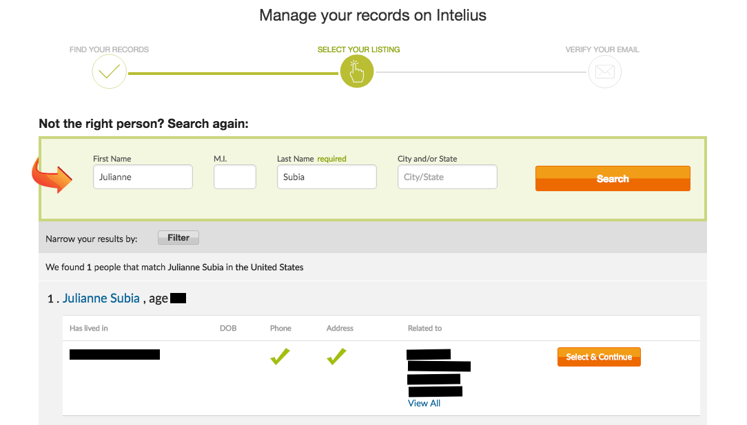 remove yourself from easybackgroundchecks intelius opt out removal