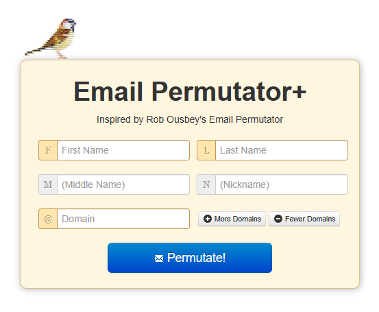 Email permutator