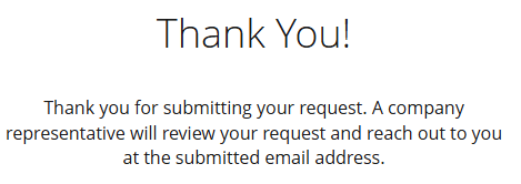 Lightcast thank you message