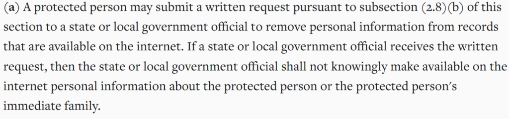 Colorado additional protections under doxxing law