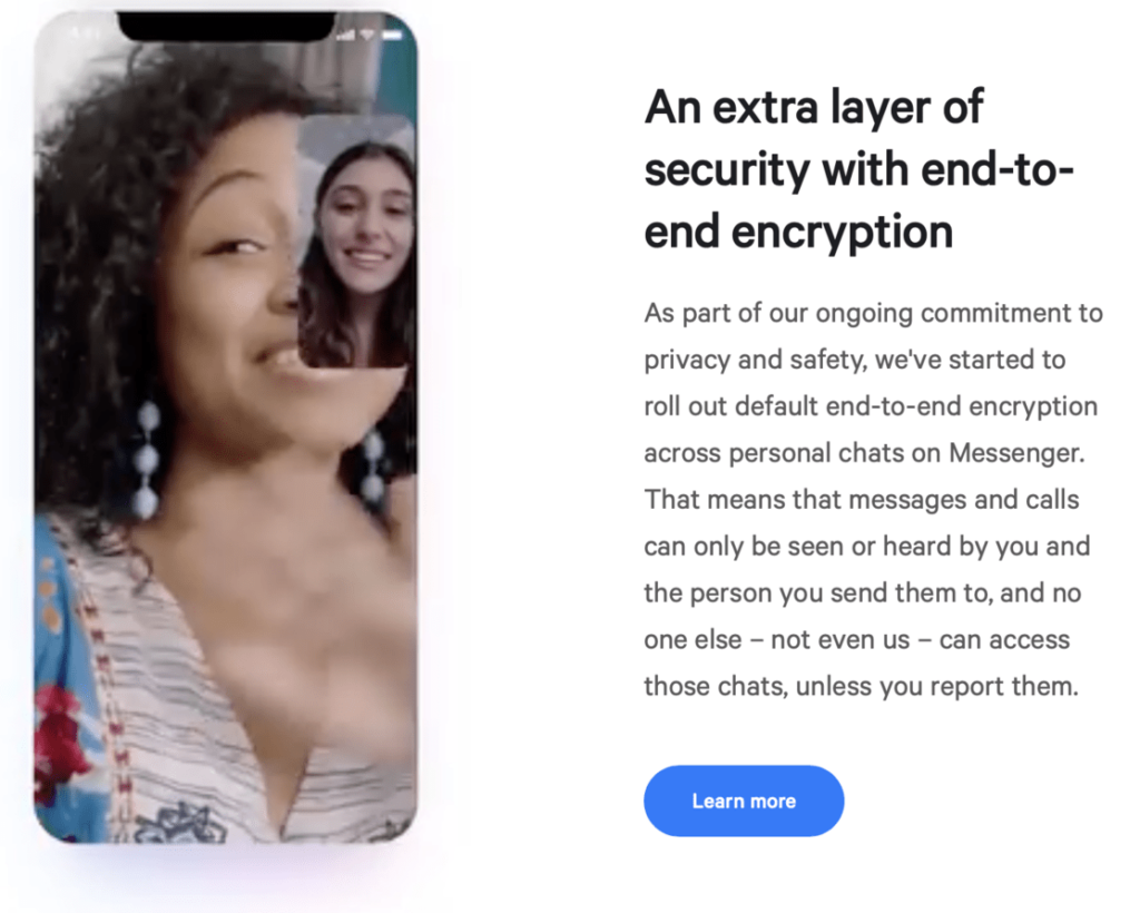 Messenger end-to-end encryption