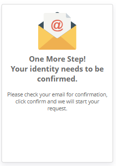 Modigie message to check your email