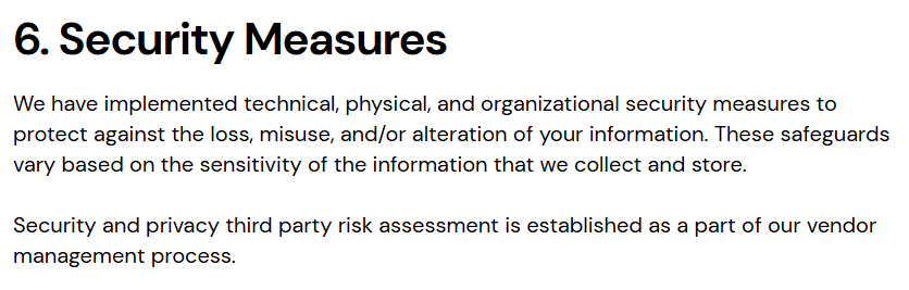 OneRep secure measures
