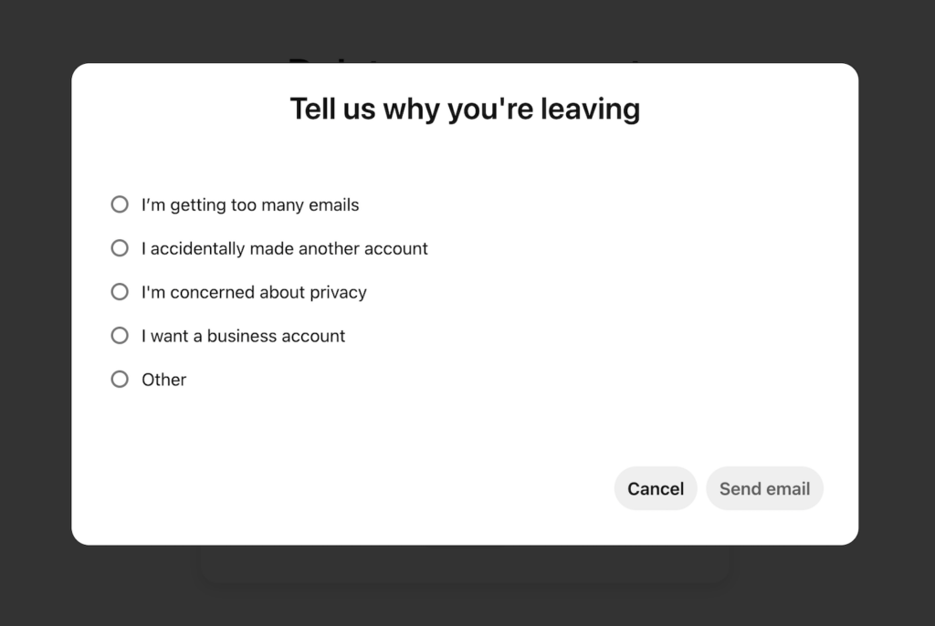 Reason why you want to leave Pinterest