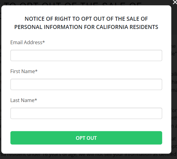 Plexuss opt out form