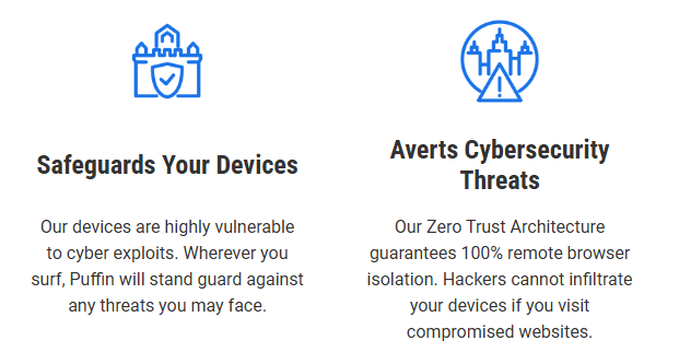 Puffin browser safety features