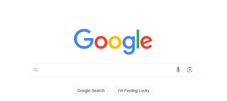 Google Search homepage