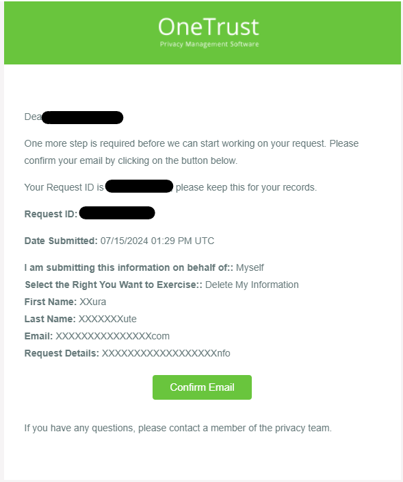 RelSci email confirmation link