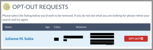 remove yourself from checkpeople opt out removal