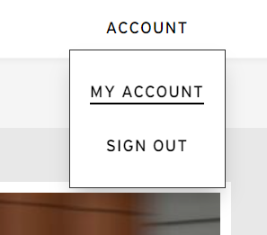 Car and Driver My account button