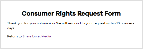 ShareLocalMedia thank you message 