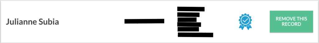 remove yourself from truth finder