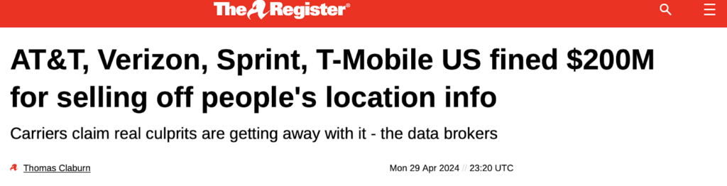 TMobile headline on location sale