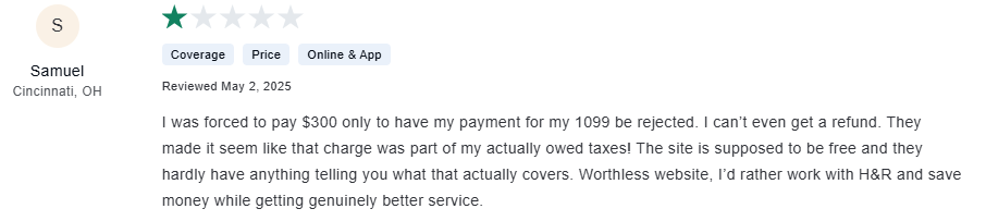 Negative TurboTax review