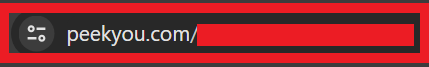 PeekYou profile URL
