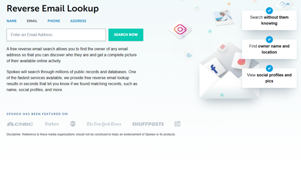 People search site homepage