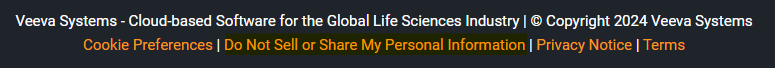 Veeva footer