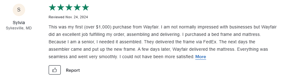 Wayfair review