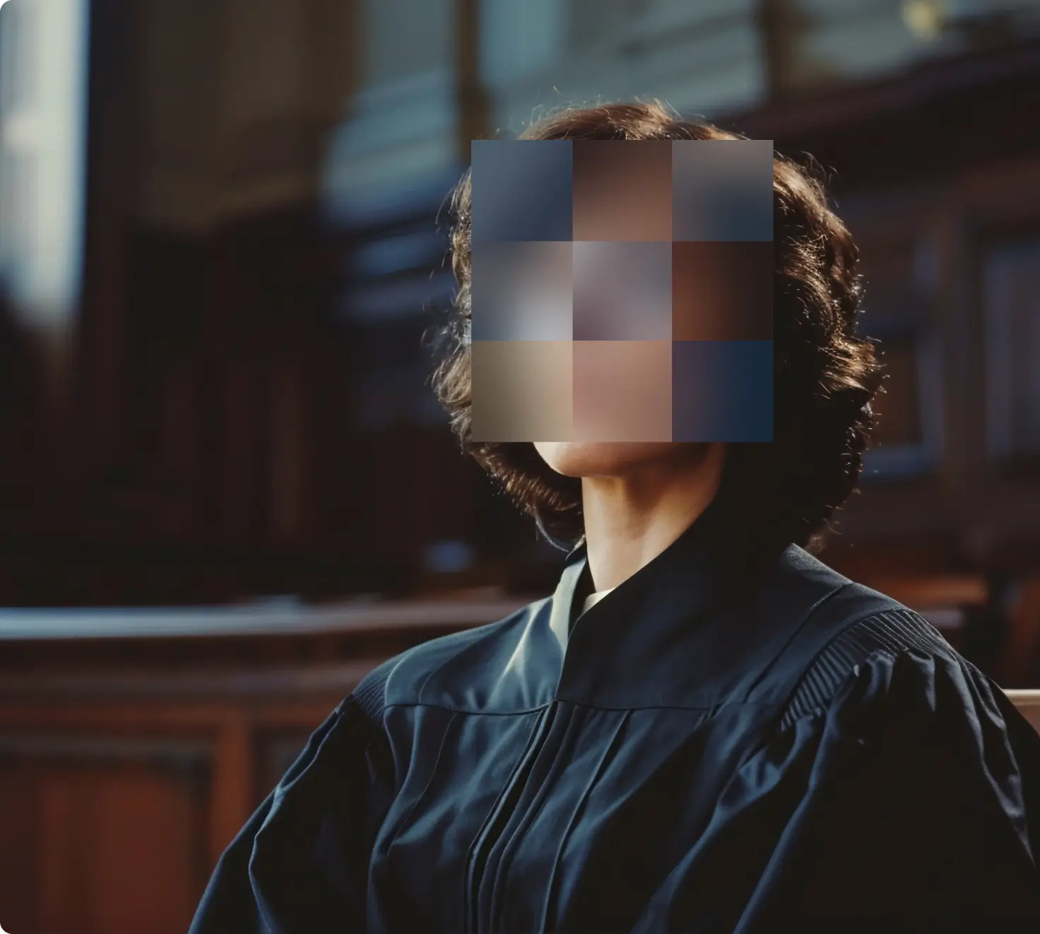 Blurred Face Judicial Sector