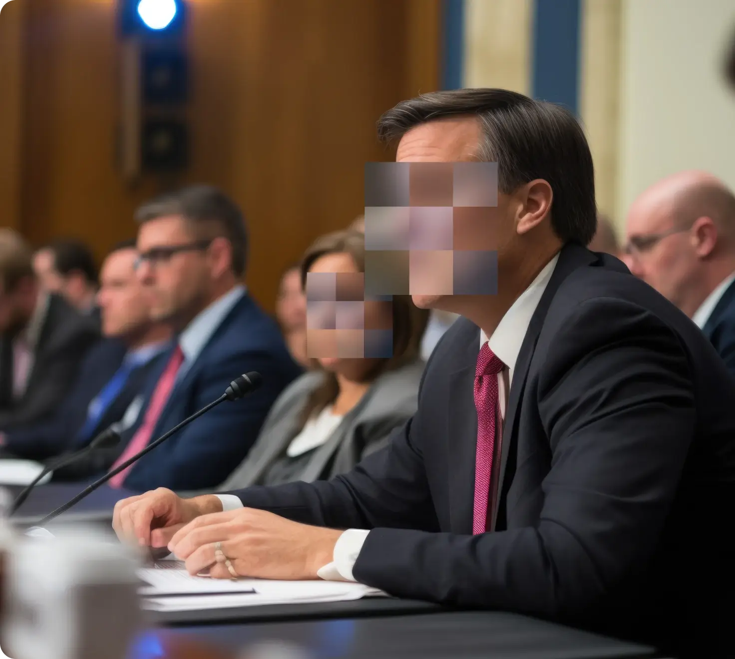 Blurred Face Government Sector