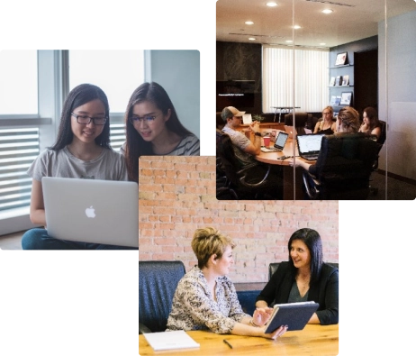 Various People Using Laptops