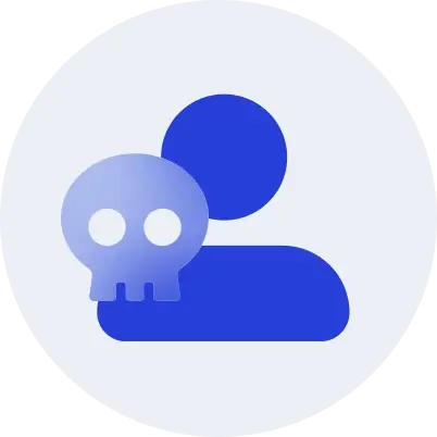 Icon user skull concept
